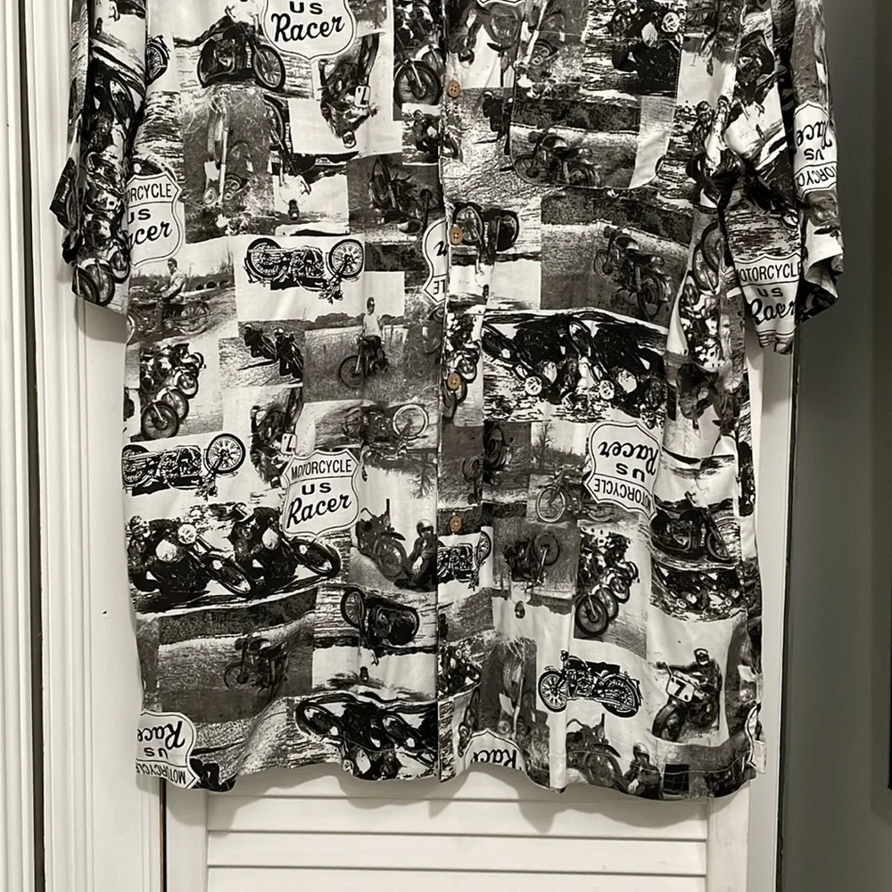 Puritan Motorcycle Short Sleeve Button Down Shirt - Picture 3 of 9
